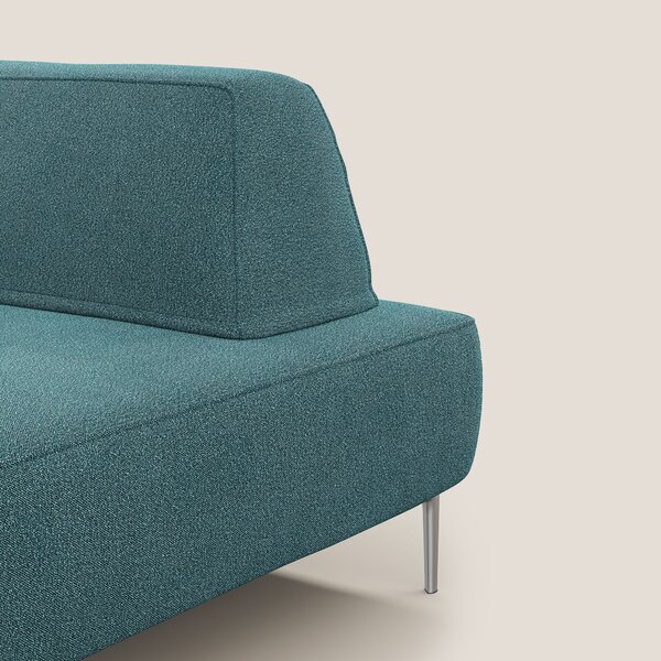 Newton poltrona modulare con schienali movibili T07 azzurro