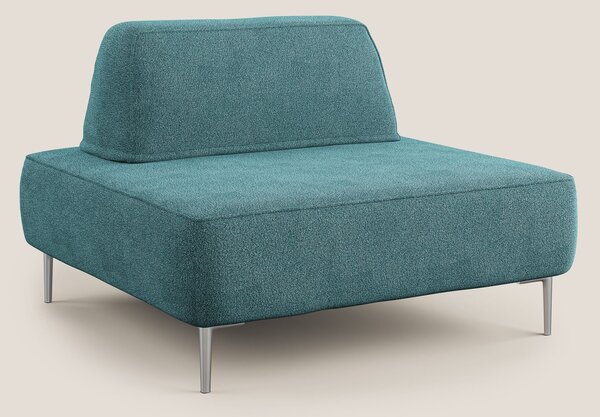 Newton poltrona modulare con schienali movibili T07 azzurro