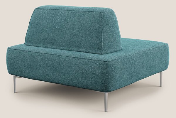 Newton poltrona modulare con schienali movibili T07 azzurro