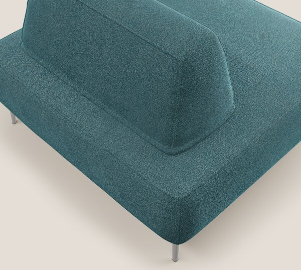 Newton poltrona modulare con schienali movibili T07 azzurro