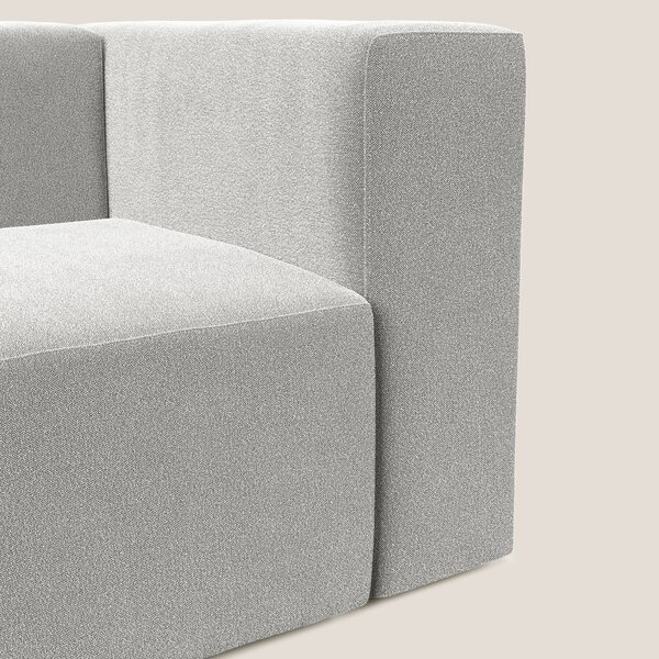 Nettuno modulo angolo/laterale in morbido tessuto bouclè T07 grigio