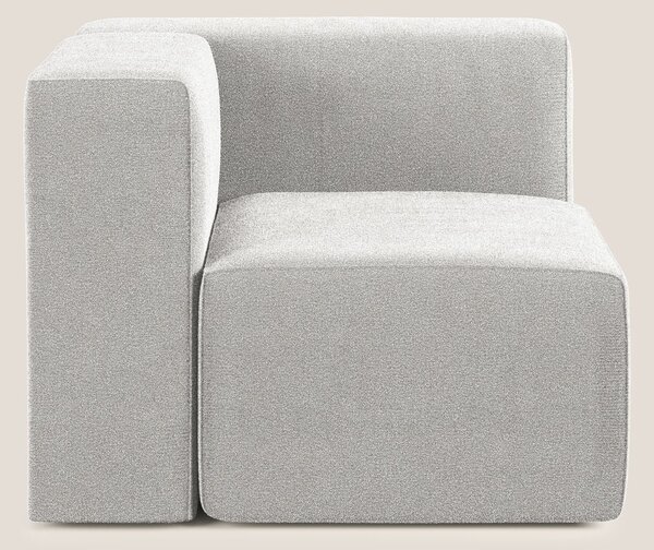 Nettuno modulo angolo/laterale in morbido tessuto bouclè T07 grigio