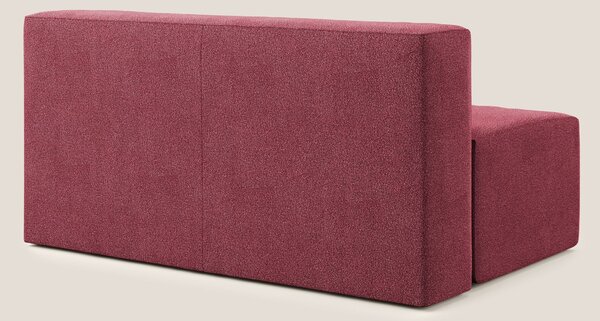 Nettuno modulo centrale maxi in morbido tessuto bouclè T07 rosso