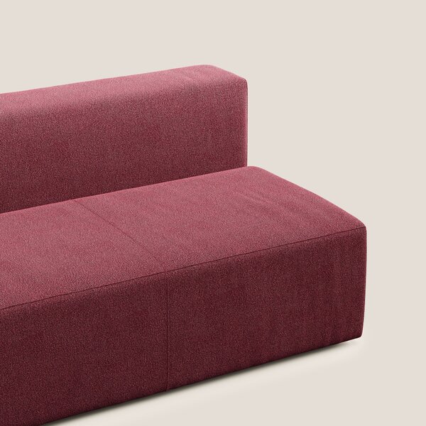 Nettuno modulo centrale maxi in morbido tessuto bouclè T07 rosso