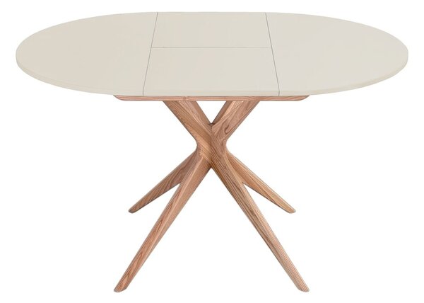 Tavolo da pranzo rotondo allungabile con estensione ø 90 cm Jubi – Ragaba