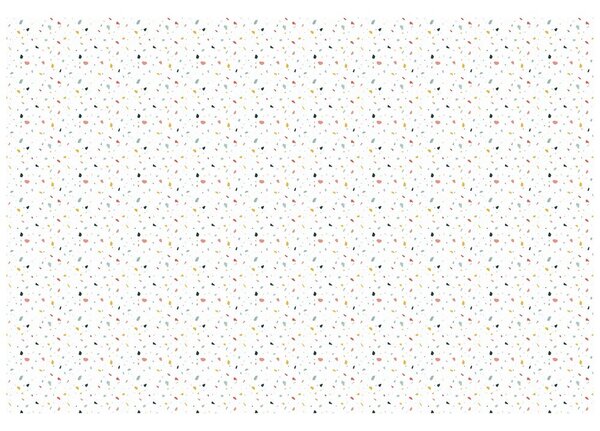 Carta da parati – Pois colorati su sfondo bianco