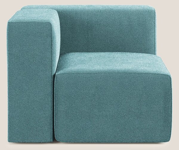 Nettuno modulo angolo/laterale in morbido tessuto bouclè T07 azzurro