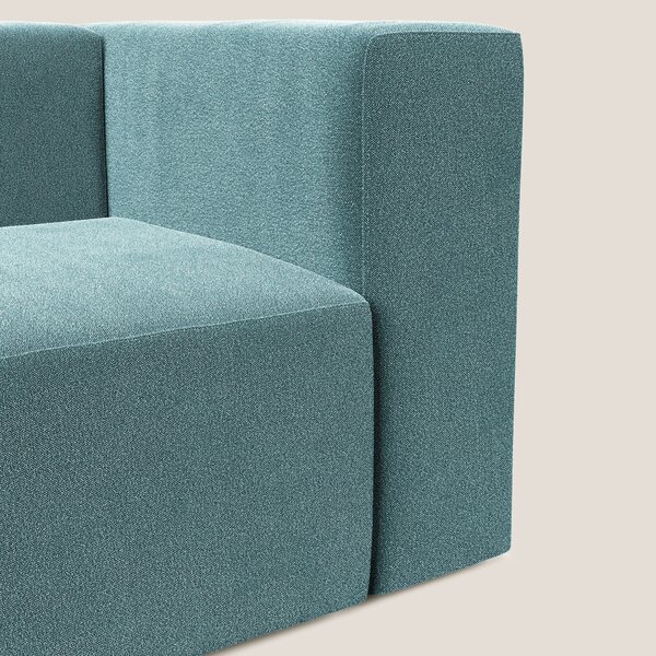 Nettuno modulo angolo/laterale in morbido tessuto bouclè T07 azzurro