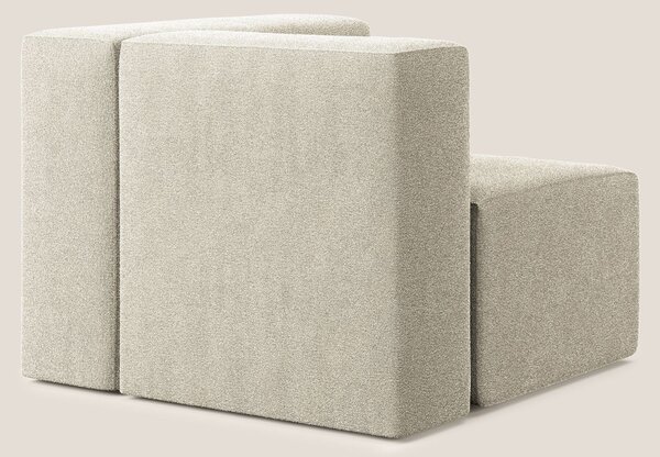 Nettuno modulo angolo/laterale in morbido tessuto bouclè T07 beige