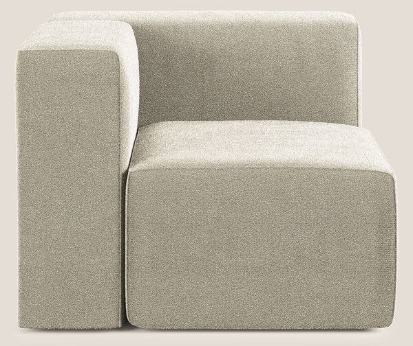 Nettuno modulo angolo/laterale in morbido tessuto bouclè T07 beige