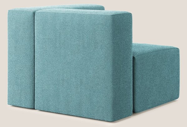 Nettuno modulo angolo/laterale in morbido tessuto bouclè T07 azzurro