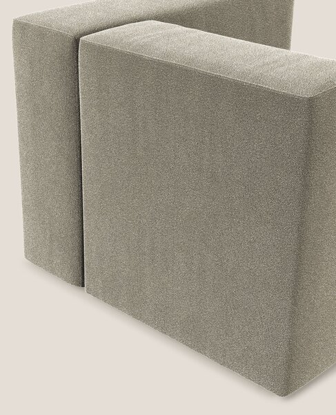 Nettuno modulo angolo/laterale in morbido tessuto bouclè T07 beige