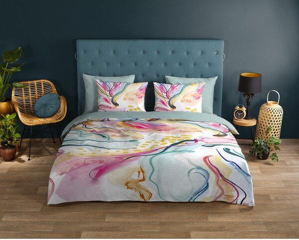 Set copripiumino e federa in cotone per letto matrimoniale ed esteso 200x220 cm Magic – Good Morning