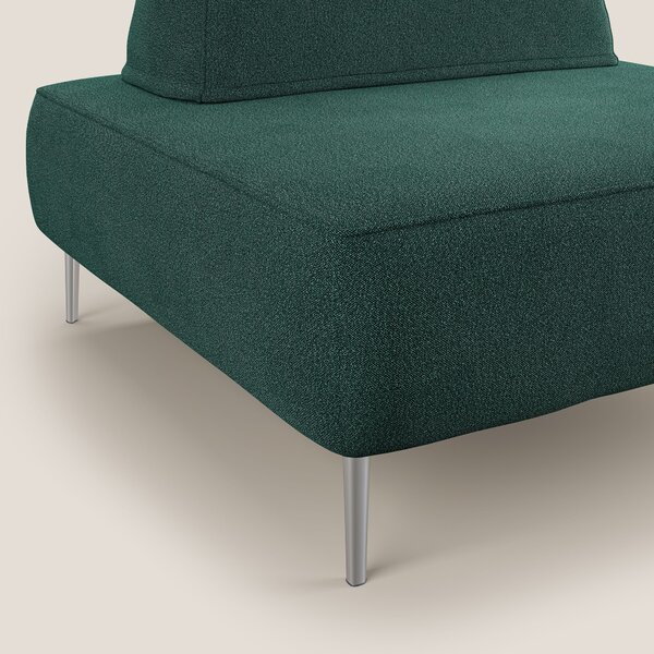 Newton poltrona modulare con schienali movibili T07 verde