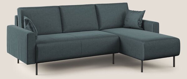 Arthur divano moderno angolare in velluto morbido impermeabile T01 pet