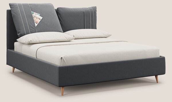 Nathan letto contenitore con cuscini regolabili con tasche in microfib