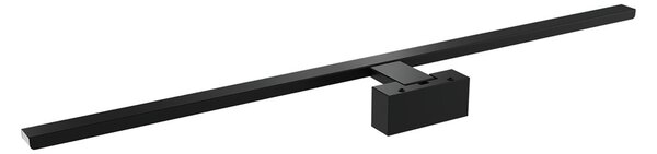 Lampada LED da Specchio 80cm Nera 15W IP54 Tripla Installazione Colore Bianco Caldo 3.000K