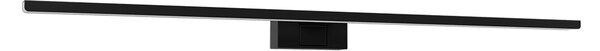 Lampada LED da Specchio 80cm Nera 15W IP54 Tripla Installazione Colore Bianco Caldo 3.000K