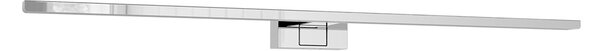 Lampada LED da Specchio 80cm Cromata 15W IP54 Tripla Installazione Colore Bianco Caldo 3.000K
