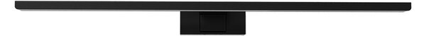 Lampada LED da Specchio 60cm Nera 12W IP54 Tripla Installazione Colore Bianco Caldo 3.000K