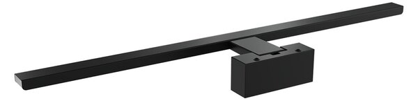 Lampada LED da Specchio 60cm Nera 12W IP54 Tripla Installazione Colore Bianco Caldo 3.000K