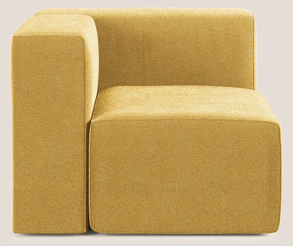 Nettuno modulo angolo/laterale in morbido tessuto bouclè T07 giallo