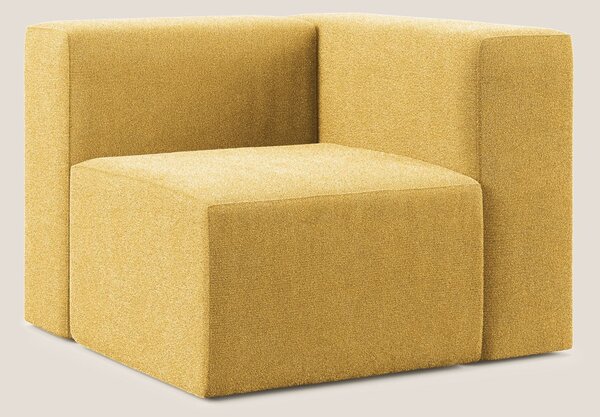 Nettuno modulo angolo/laterale in morbido tessuto bouclè T07 giallo