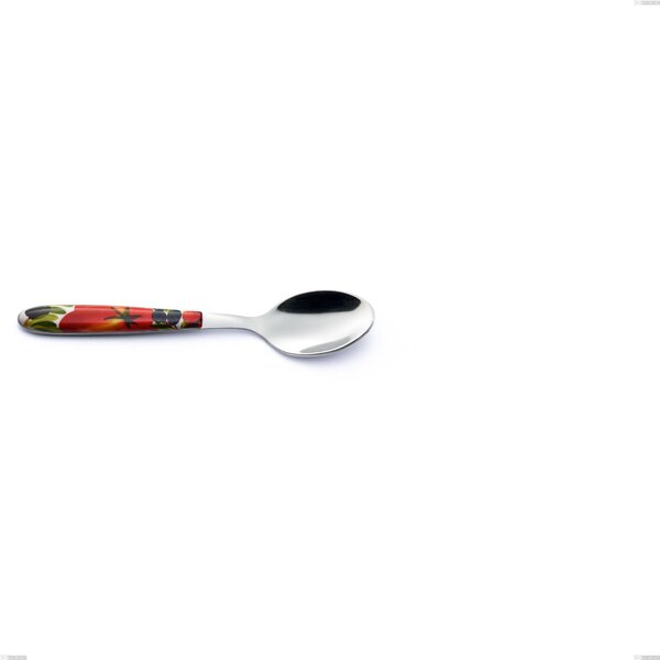 Cucchiaino caff� Vero Albenga, acciaio 18.0 nickel free, manicatura pbt sublimato acciaio lucido, lunghezza 140 mm