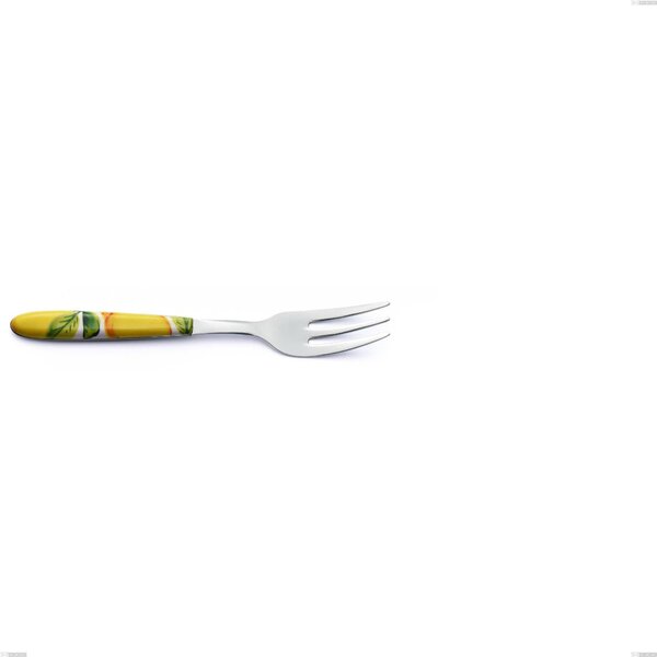Forchetta dolce Vero Sorrento, acciaio 18.0 nickel free, manicatura pbt sublimato acciaio lucido, lunghezza 150 mm