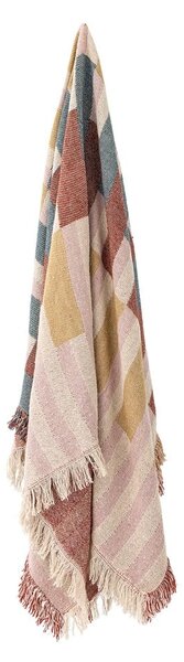 Coperta marrone in cotone riciclato 130x160 cm Lane – Bloomingville