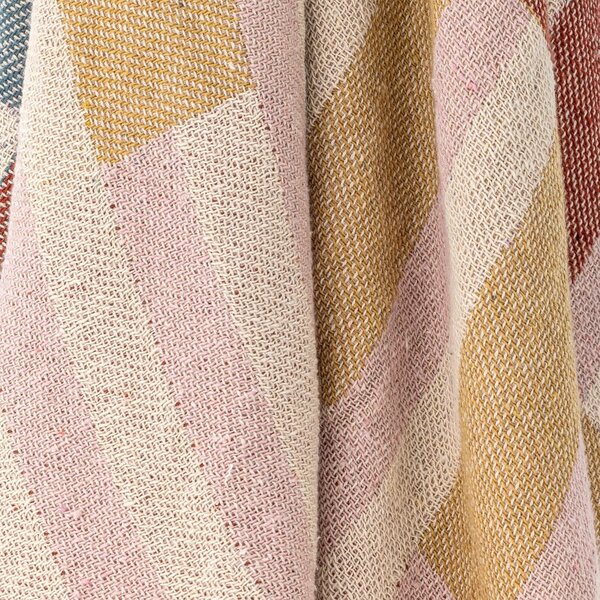 Coperta marrone in cotone riciclato 130x160 cm Lane – Bloomingville