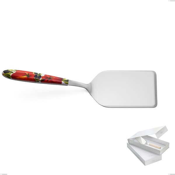 Confezione a libro 1 pezzo pala lasagne Vero Albenga, acciaio 18.0 nickel free, manicatura pbt sublimato acciaio lucido