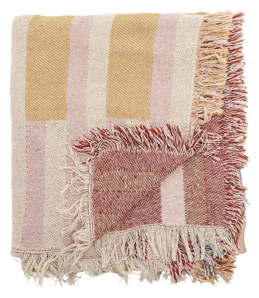 Coperta marrone in cotone riciclato 130x160 cm Lane – Bloomingville