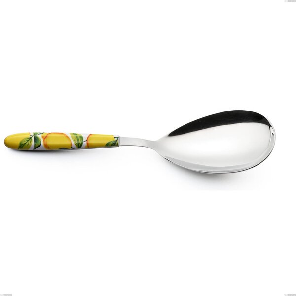 Pala riso Vero Sorrento, acciaio 18.0 nickel free, manicatura pbt sublimato acciaio lucido, lunghezza 252 mm