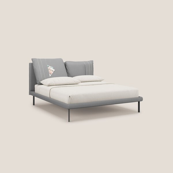 Giselle letto moderno con cuscini testata regolabili con tasche in mic