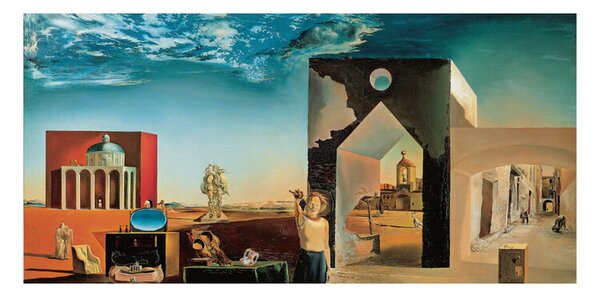 Stampe d'arte Suburbs of a Paranoiac Critical Town, Salvador Dalí, (100 x 50 cm)