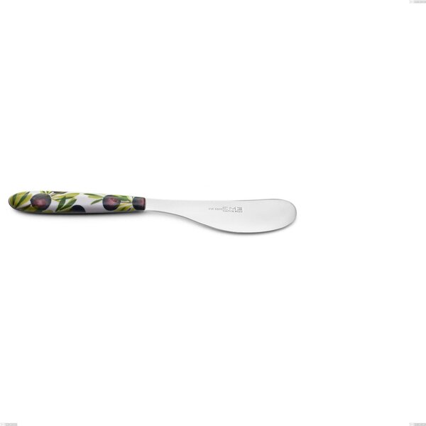 Spalmaburro piccolo Vero Taggia, acciaio 18.0 nickel free, manicatura pbt sublimato acciaio lucido, lunghezza 152 mm