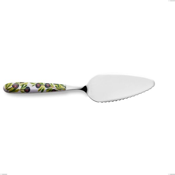 Pala torta Vero Taggia, acciaio 18.0 nickel free, manicatura pbt sublimato acciaio lucido, lunghezza 257 mm