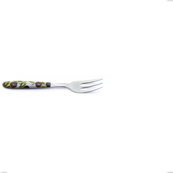 Forchetta dolce Vero Taggia, acciaio 18.0 nickel free, manicatura pbt sublimato acciaio lucido, lunghezza 150 mm