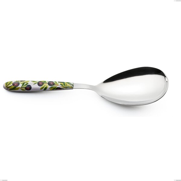 Pala riso Vero Taggia, acciaio 18.0 nickel free, manicatura pbt sublimato acciaio lucido, lunghezza 252 mm