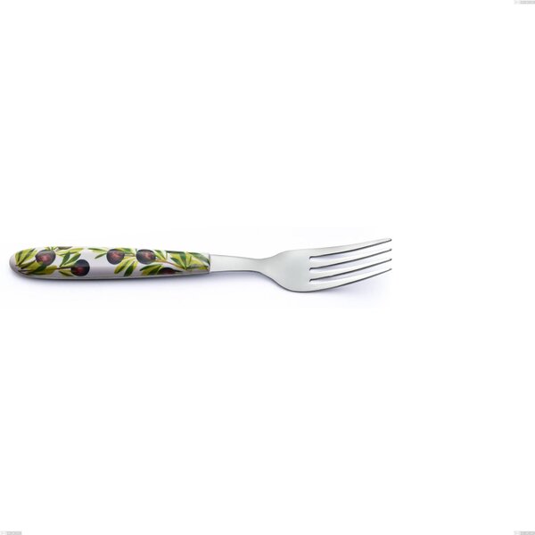 Forchetta tavola Vero Taggia, acciaio 18.0 nickel free, manicatura pbt sublimato acciaio lucido, lunghezza 205 mm