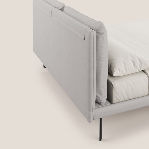Giselle letto moderno con cuscini testata regolabili con tasche in mic
