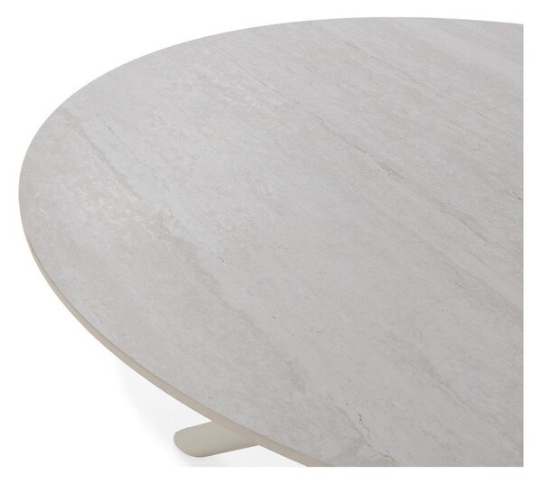 Tavolo da pranzo rotondo con piano in ceramica ø 119,5 cm Talia – Marckeric