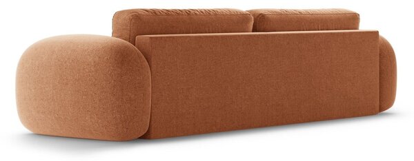 Divano color mattone allungabile/con contenitore con rivestimento in ciniglia 262 cm Tonale – Cosmopolitan Design