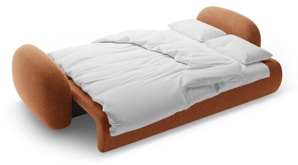 Divano color mattone allungabile/con contenitore con rivestimento in ciniglia 262 cm Tonale – Cosmopolitan Design