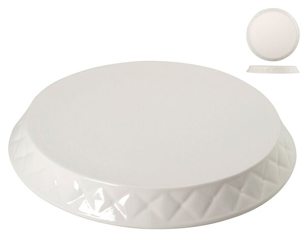 Alzatina ceramica bianca cm 29,5