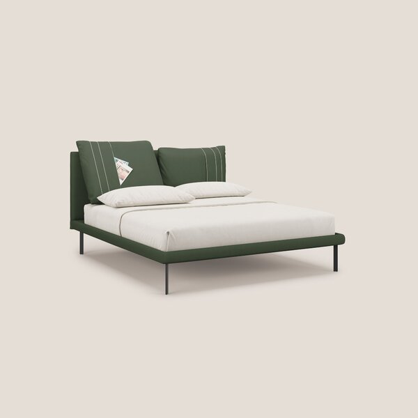 Giselle letto moderno con cuscini testata regolabili con tasche in mic