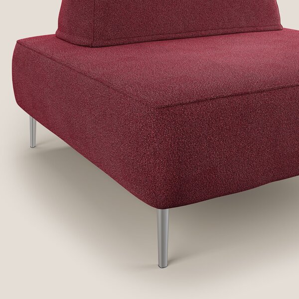 Newton poltrona modulare con schienali movibili T07 rosso