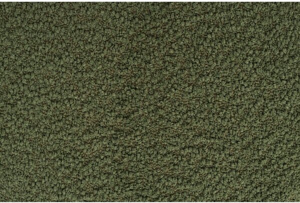 Poggiapiedi verde con rivestimento in bouclé Marcos – White Label