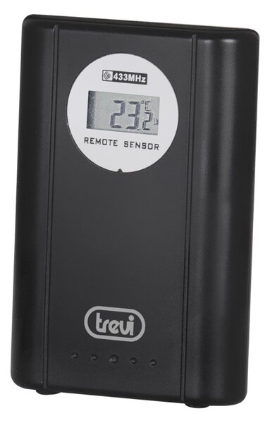 Trevi OM3560RC Black Orologio Parete Tavolo Digitale Radiocontrollato Temperatura Sensore Esterno